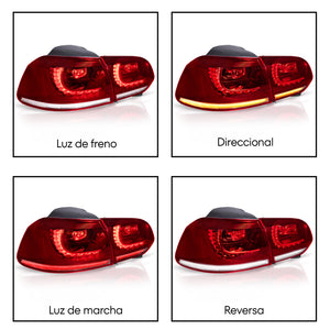 Calaveras Golf 09-13 Led secuencial  rojas