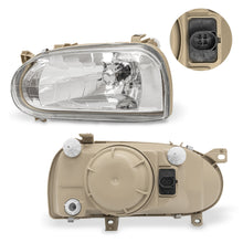 Load image into Gallery viewer, Faros Golf 93-99 cromo p/1 focos mica de vidrio