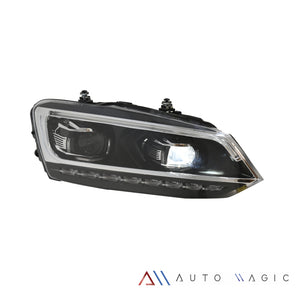 Faros Vento Polo 14-22 doble lupa, DRL direcc.es Led secuenciales,  sin focos