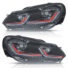 Cargar imagen en el visor de la galería, Faros Golf 7.5 18-21 c/lupa y Led secuenciales estilo R