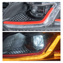 Cargar imagen en el visor de la galería, Faros Golf 7.5 18-21 c/lupa y Led secuenciales estilo R