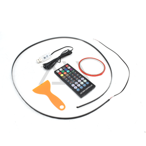 Luz LED ambiental para piso tira LED.
