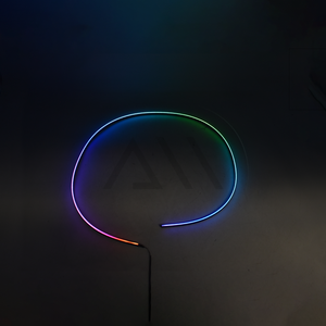 Luz LED ambiental para piso tira LED.