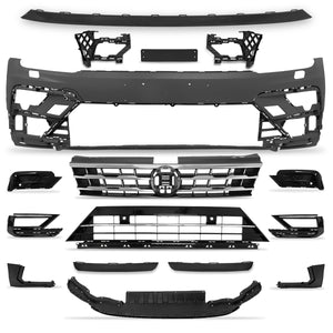 Defensa Tiguan 18-21 R-line completa c/parrillas