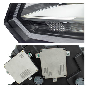 Faros Amarok 18-23 c/luz de dia, c/Xenon c/balastra izq.