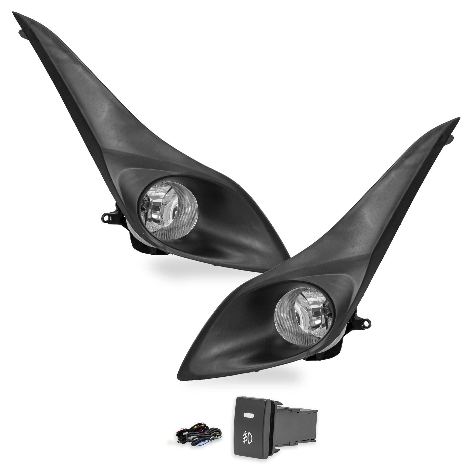 Kit faros de niebla Yaris 18-19 Hatch back  c/arnes switch oem y focos H16