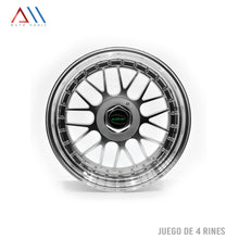 Cargar imagen en el visor de la galería, RINES 17 BARRENACION 4X100 / 4X114 TSURU –SPARK –BEAT –TIIDA –AVANZA –KICKS –RIO –CIVIC –SENTRA –BEETLE — VENTO — MARCH — SOUL — LANCER — SONATA Y MAS…