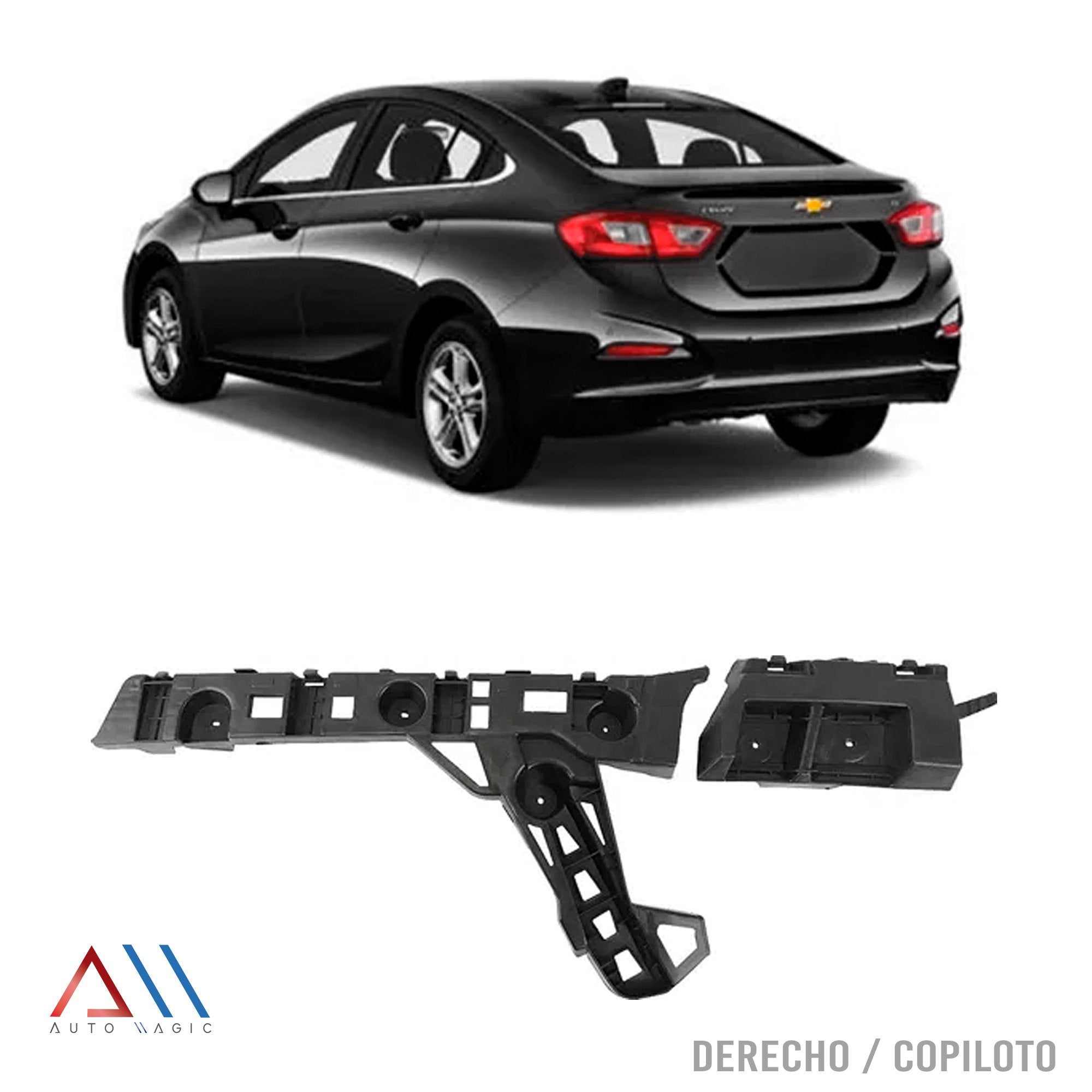 Soporte guía Cruze 17-19 defensa trasera derecha