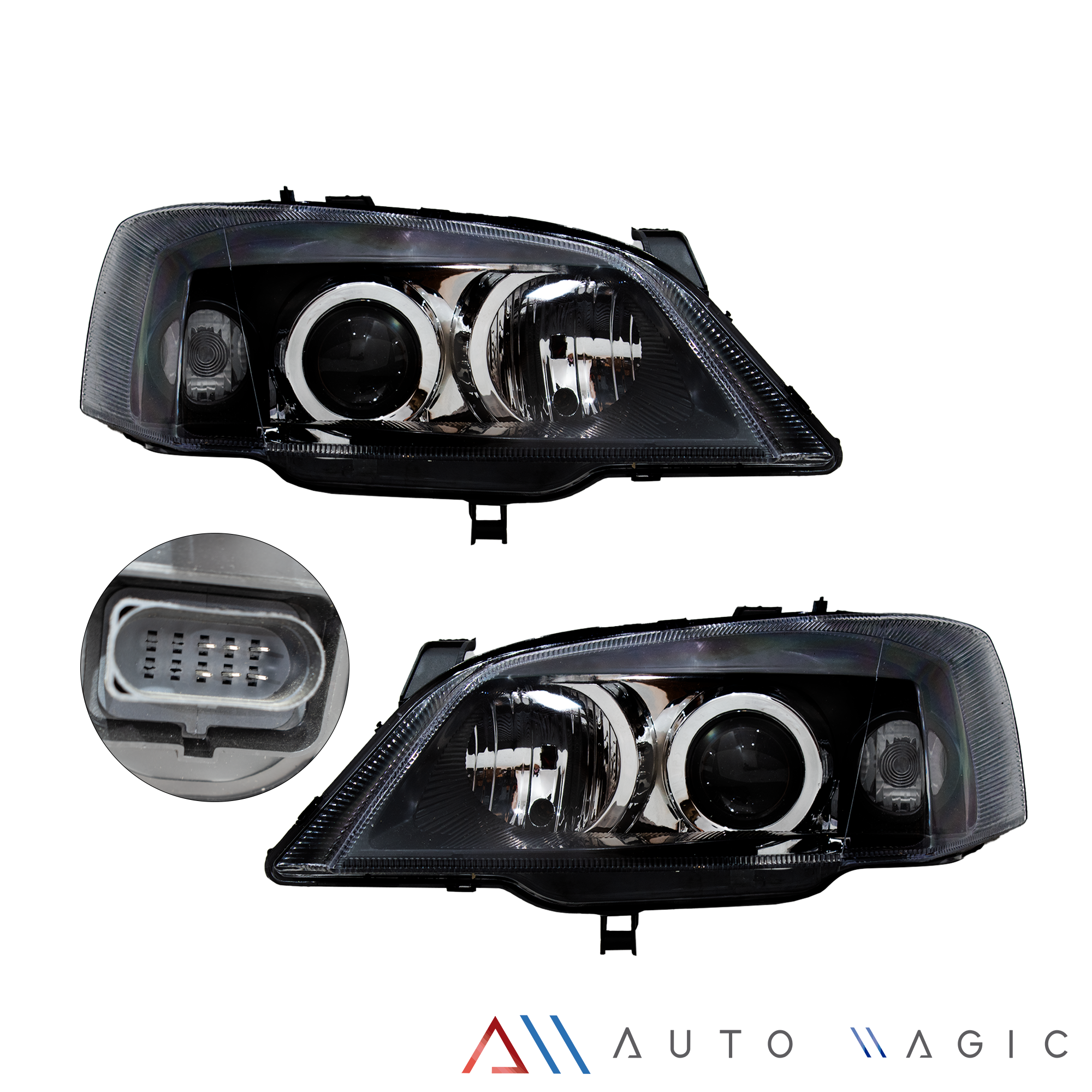 Faros Astra 04-06 c/lupa ojo ángel