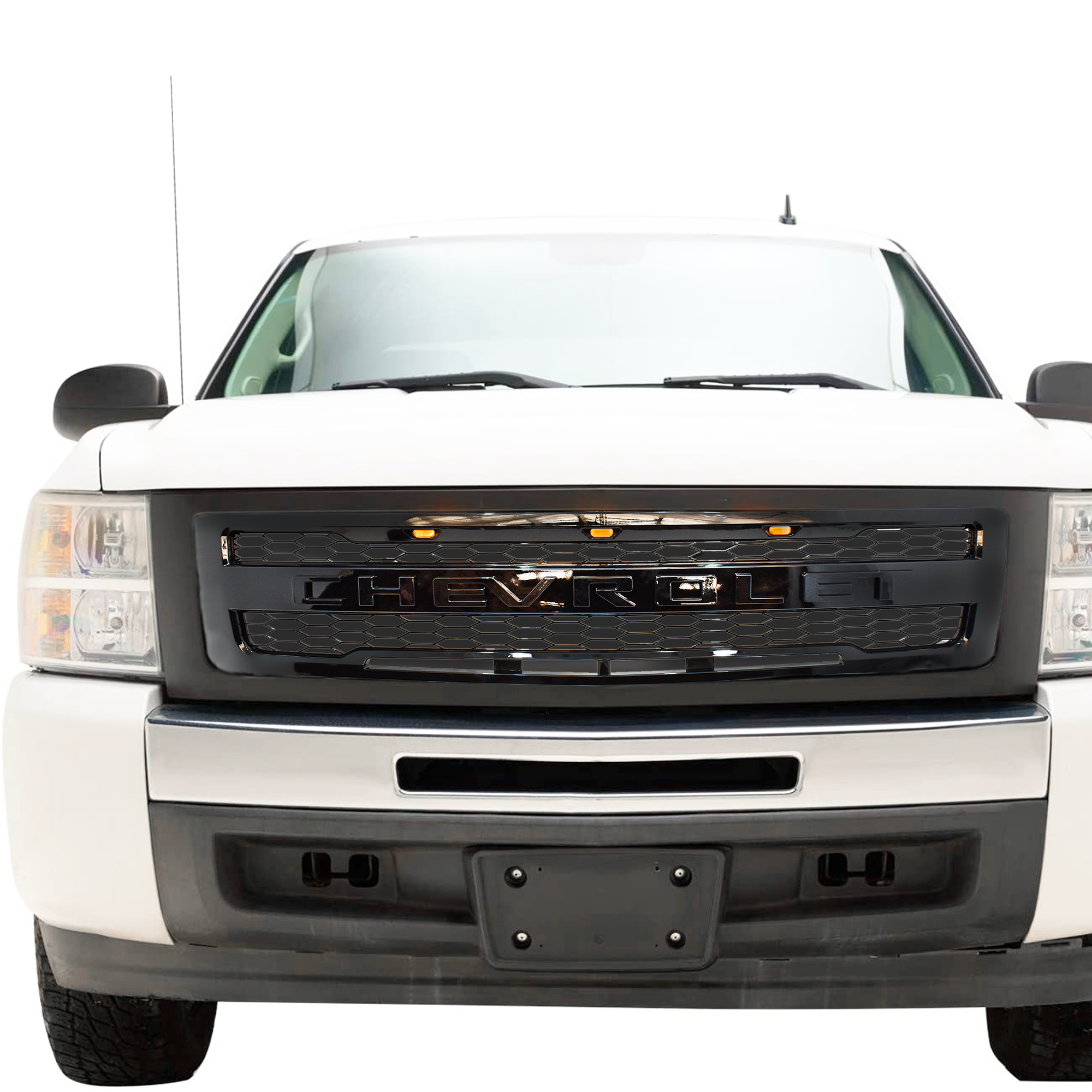Parrilla Silverado Con Leds Ambar 2007/2008/2010/2012/2013
