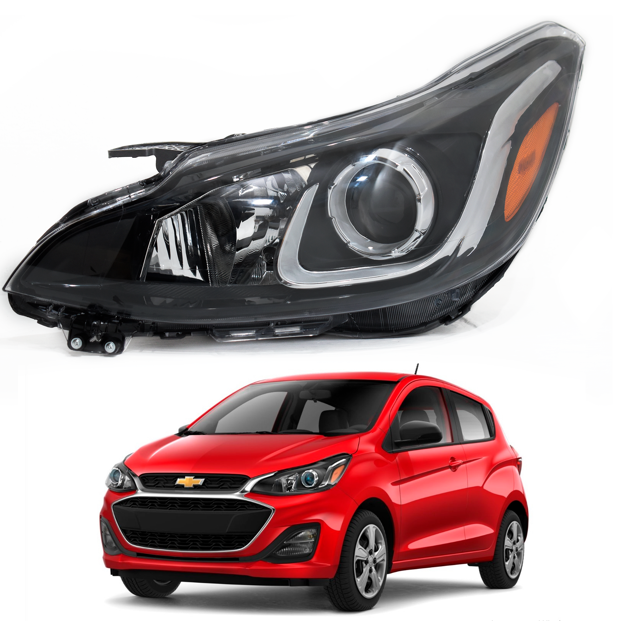 Faro Spark 19-20 c/lupa izquierdo