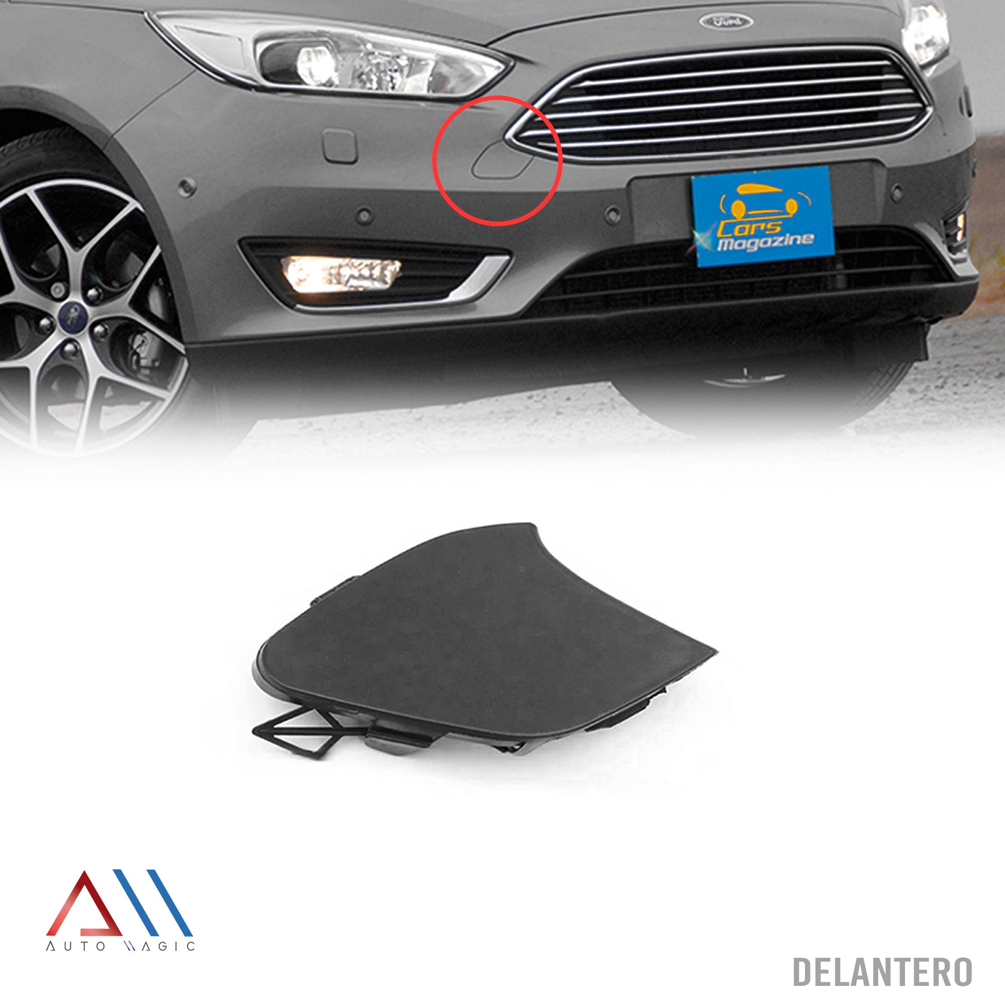 Tapa de remolque focus sedan 15-17 defensa del.
