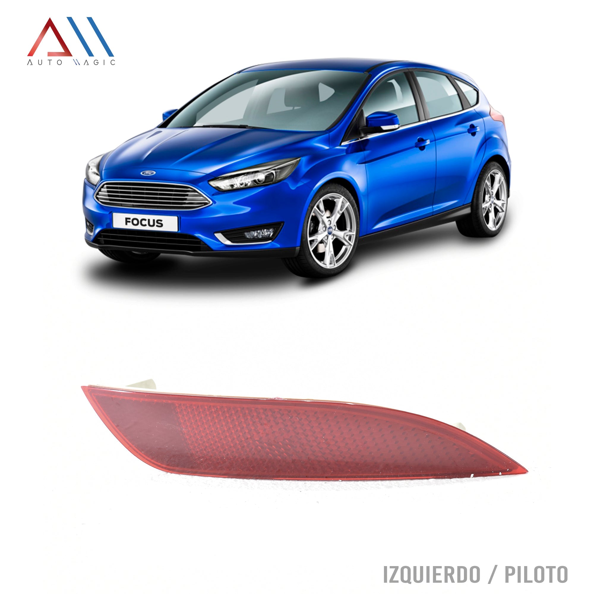 Cuarto reflejante focus H.B 15-17 tras. izq.
