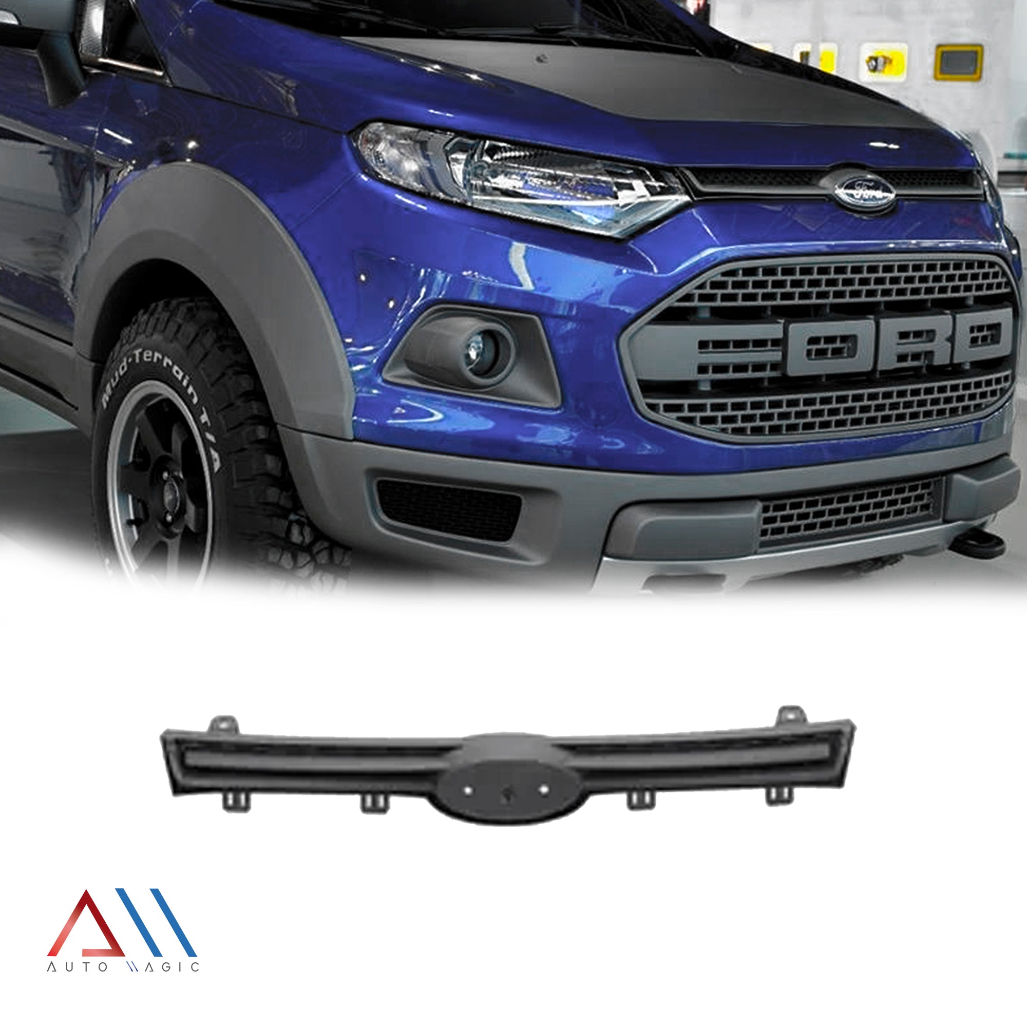 Parrilla Ecosport 13-17 s/moldura cromo