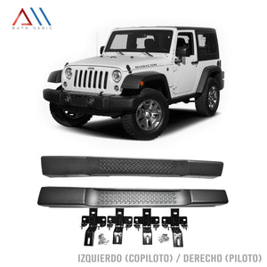 ESTRIBOS PARA WRANGLER -- RUBICON -- JK (2 PUERTAS) 2007 /2008 /2009 /2010 /2011 /2012 /2013 /2014 /2015 /2016 /2017 /2018.  (ENVIO GRATIS)