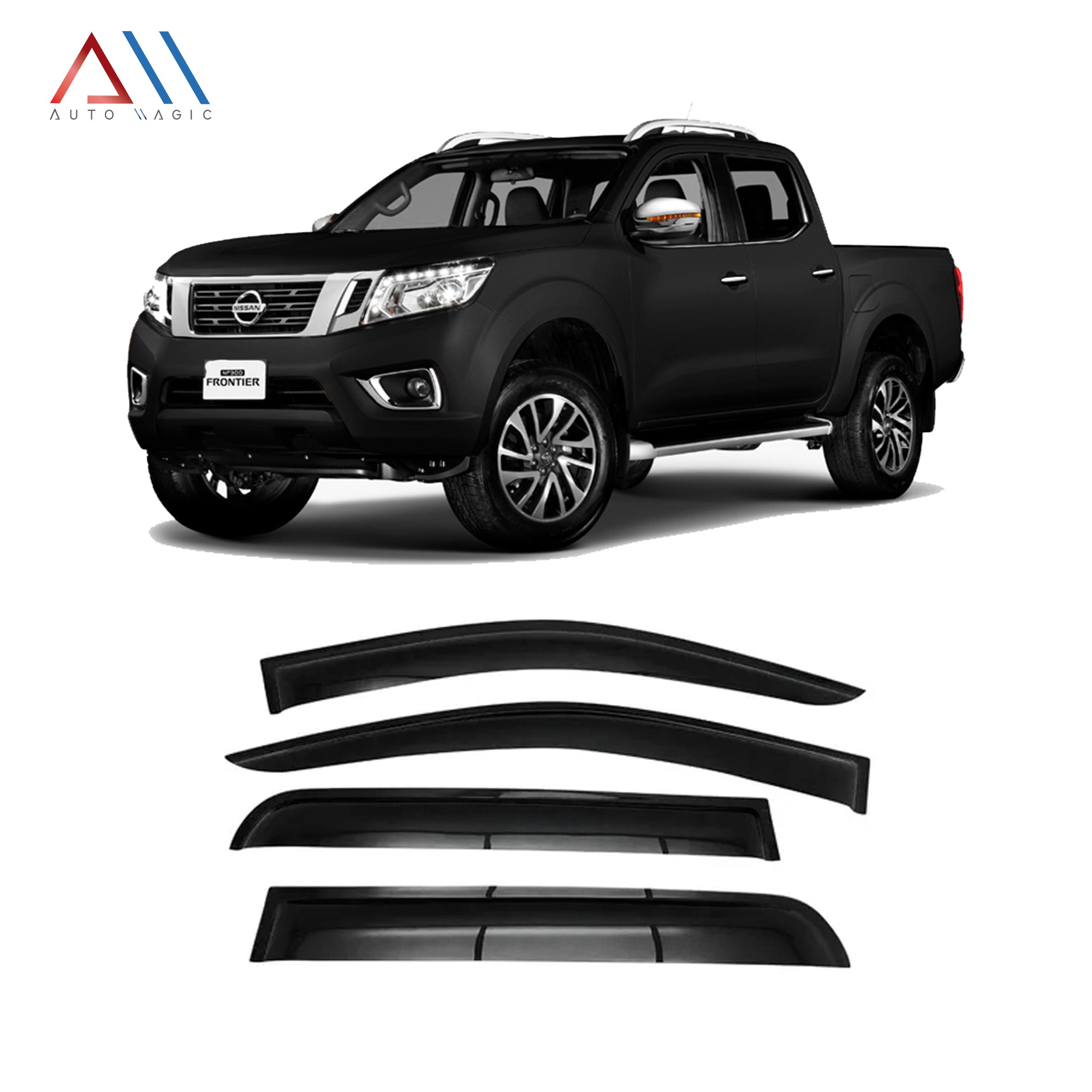 ROMPE VIENTOS DE VENTANA PARA NP-300 -- FRONTIER -- NAVARA (DOBLE CABINA) 2016 /2017 /2018
