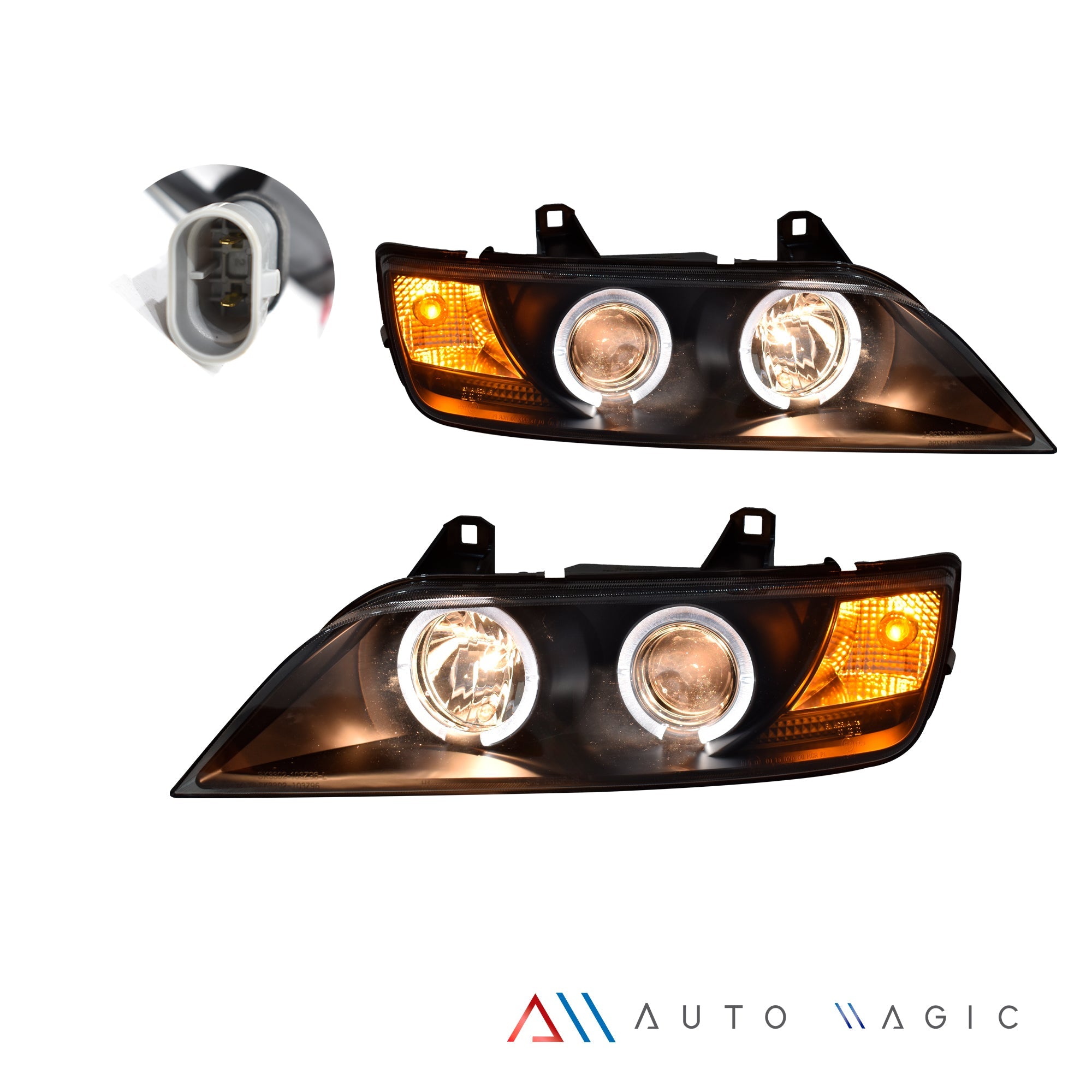 Faros Bmw Z3 96-02 c/lupa y ojo de angel Performance