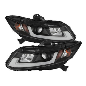 Faros Civic 12-15 c/lupa y luz de dia