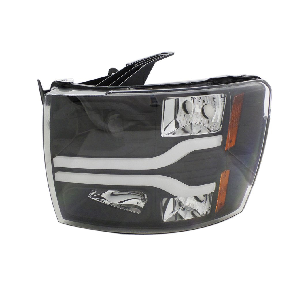 Faros Silverado cheyenne 07-13 c/lupa luz de dia Performance