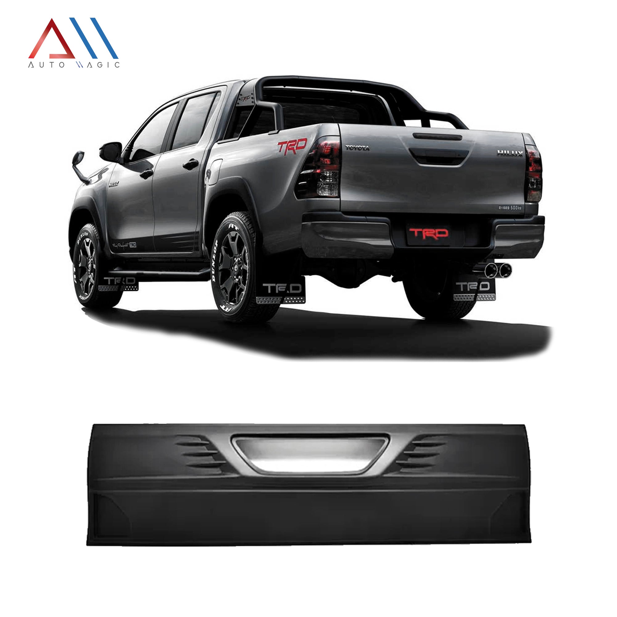 Moldura aplique Hilux 11-15 para puerta batea