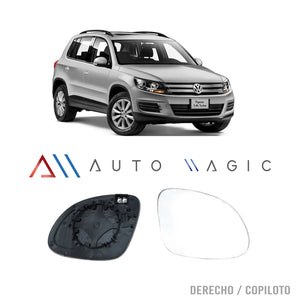 Luna de espejo Tiguan 09-17 c/desemp. der.