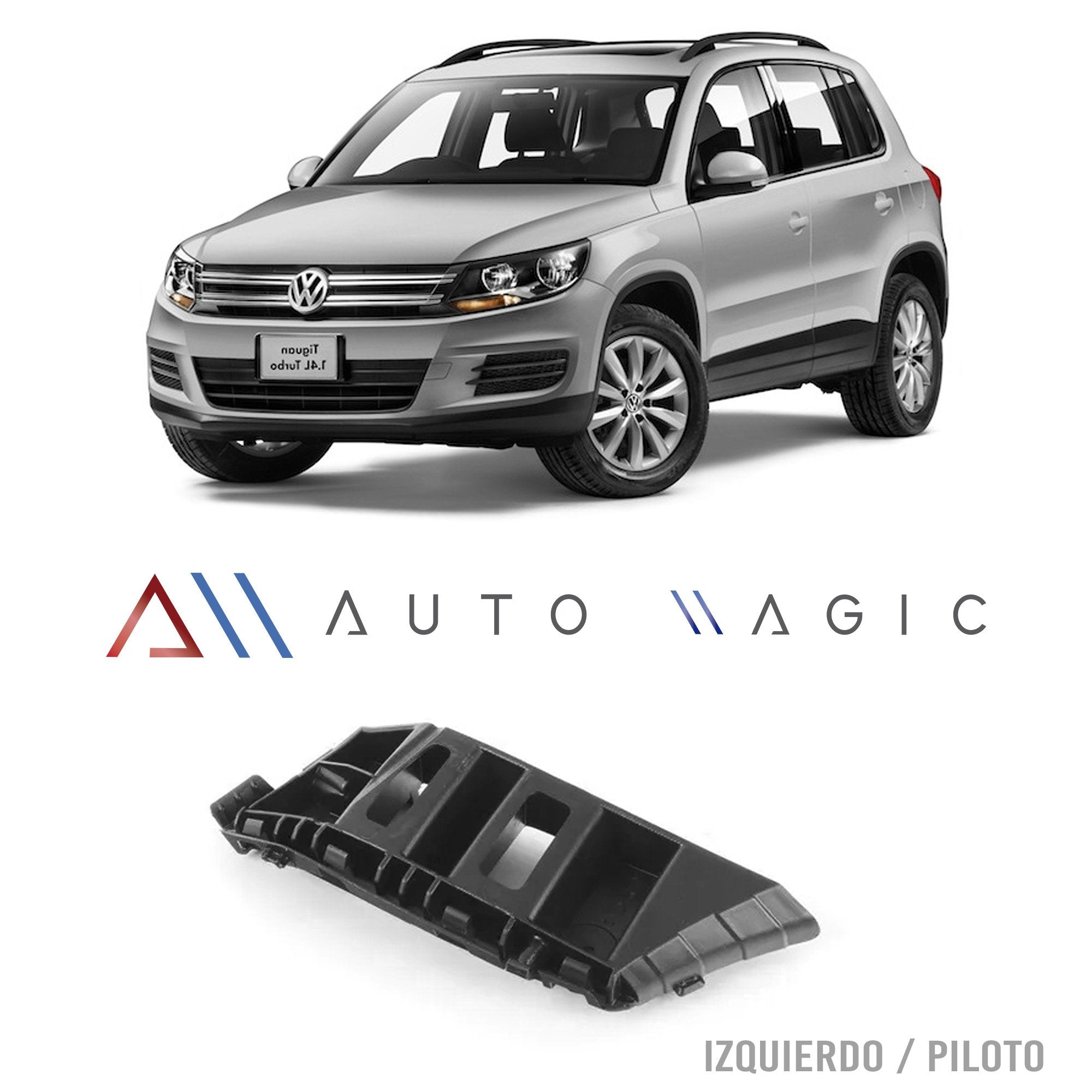 Soporte guia Tiguan 09-17 defensa del. izq.