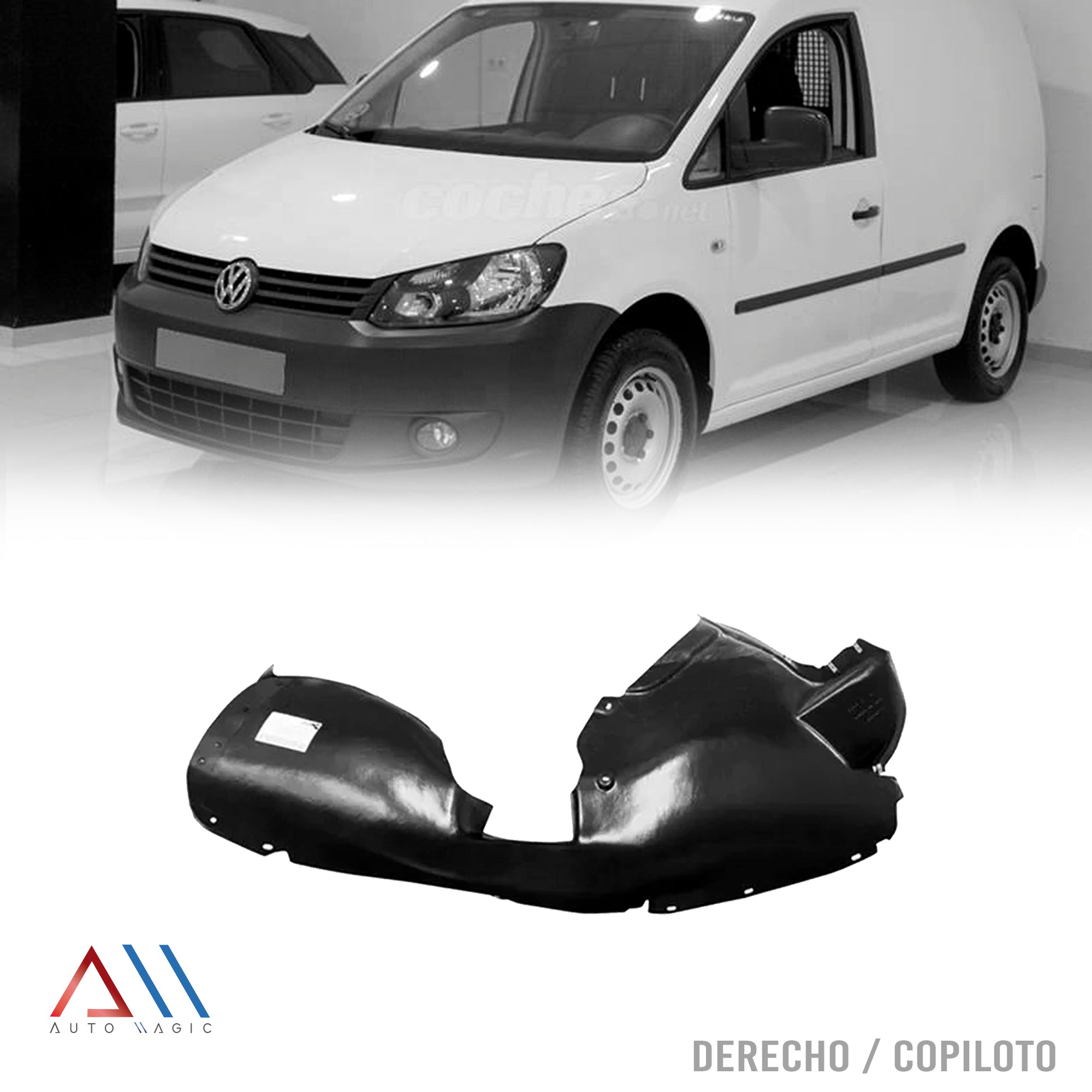Tolva guardafango Caddy 14-15 salp. del. der.