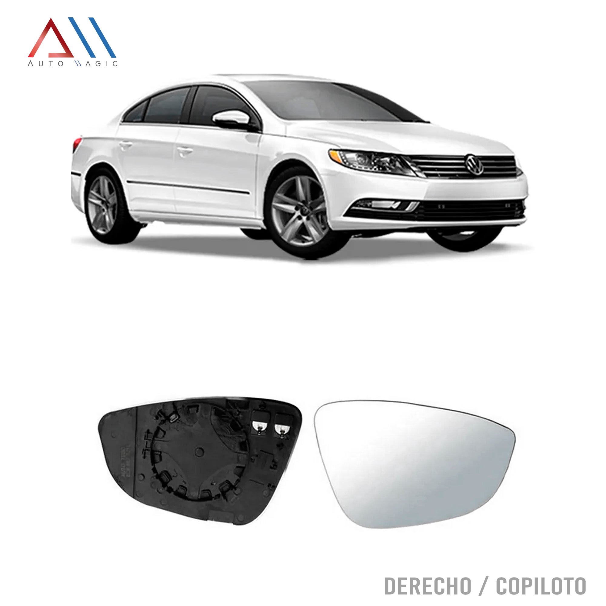 Luna espejo Passat cc 13-17 c/desemp. der.