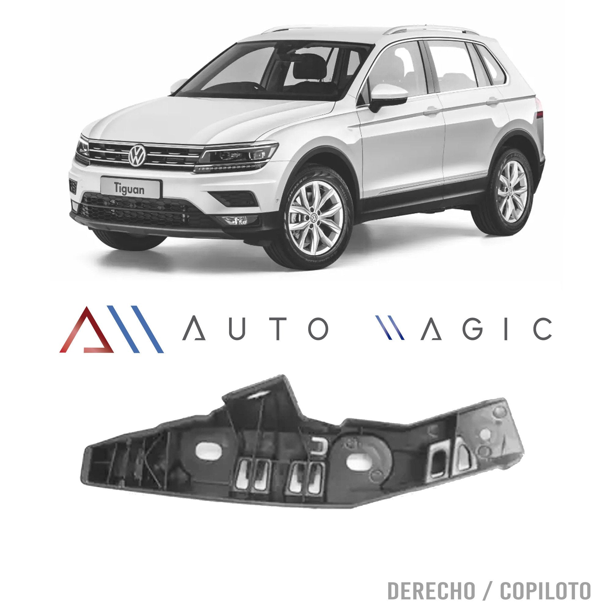Soporte guia Tiguan 18-21 defensa del. der.