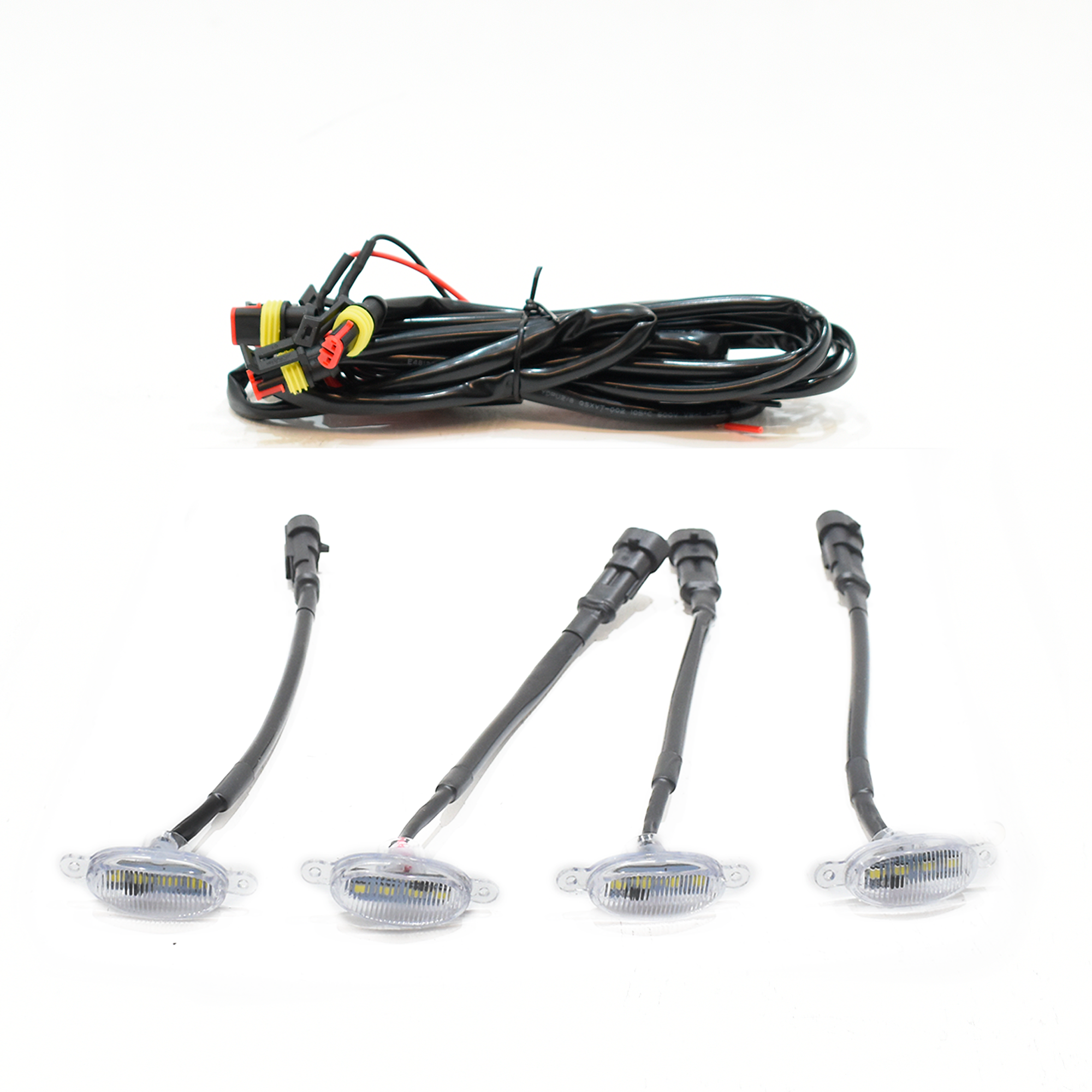 Cuartos c/Luz de dia mica  transparente para parrilla universal 4LEDs. 8 watts